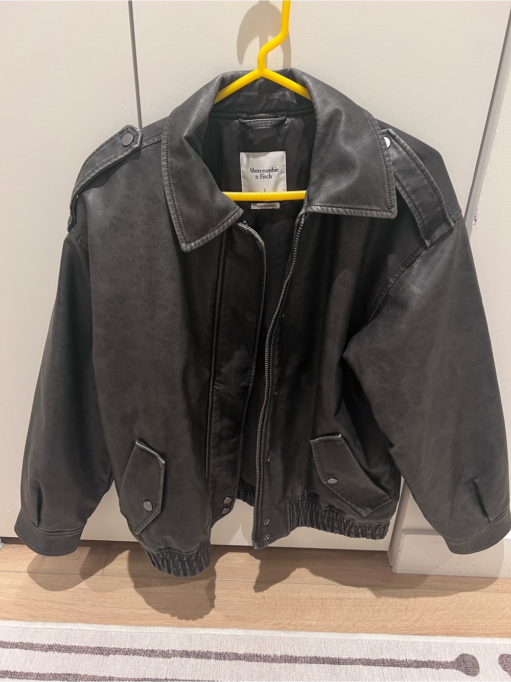 Abercrombie and Fitch Distressed Bomber - Picture 3 of 6